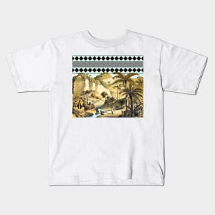 African landscape with palm trees. Kids T-Shirt